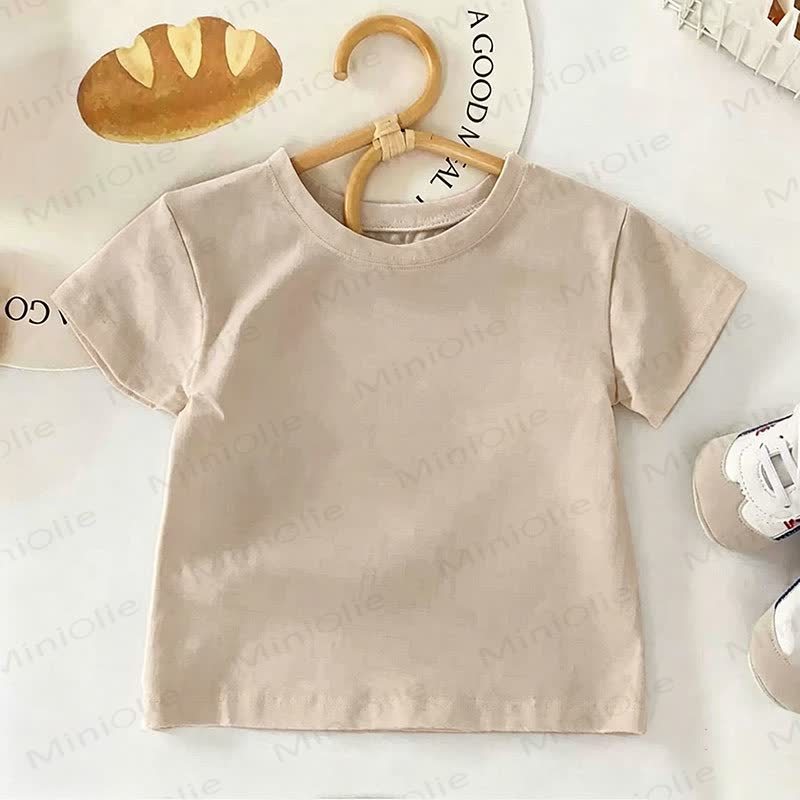 Personalized Customization Kid Crew Neck T-shirt - Yellow-Green - 8-12T - image 5