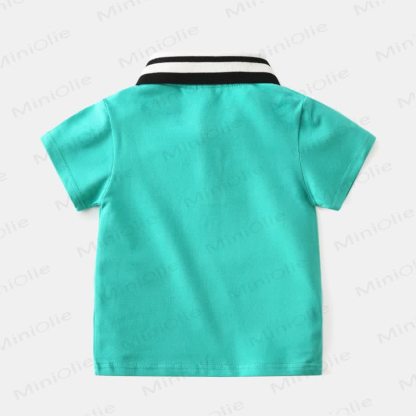 Kid Boy Smile Face Polo Shirt - image 7
