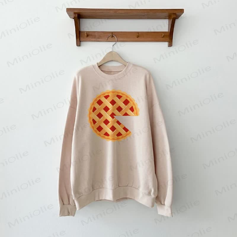 Family Pizza Beige Sweatshirt - Beige - Adult Sweatshirt: XL - image 3