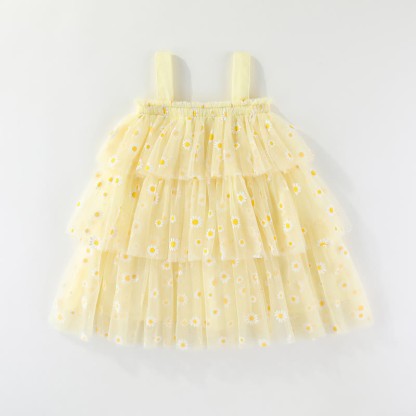 Toddler Daisy Tulle Layered Dress - image 13