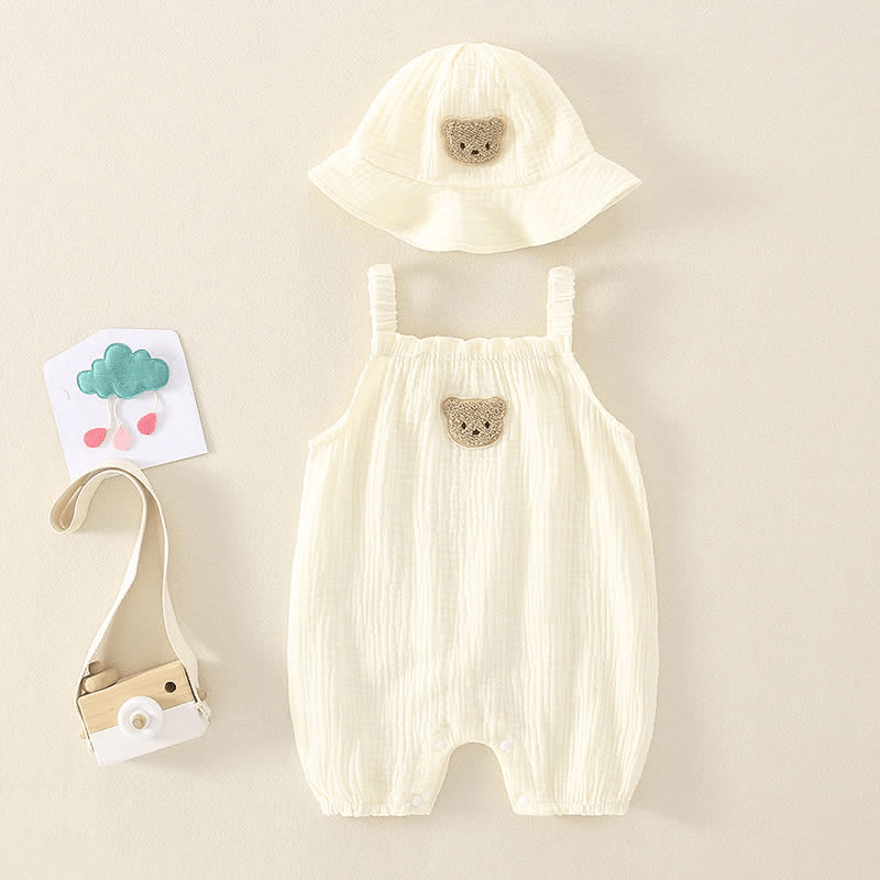 Baby Bear Romper and Hat Set