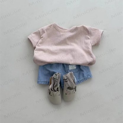 Baby Comfort Solid Color Simple T-shirt - image 12