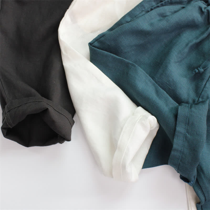 Toddler Solid Color Neutral Timeless Pants - image 3