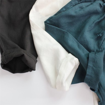 Toddler Solid Color Neutral Timeless Pants - image 3