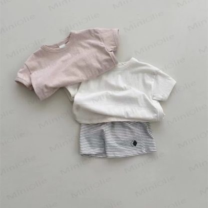 Baby Comfort Solid Color Simple T-shirt - image 7