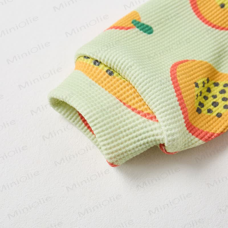 Baby Grey Green Papaya Waffle 2-piece Set - image 4