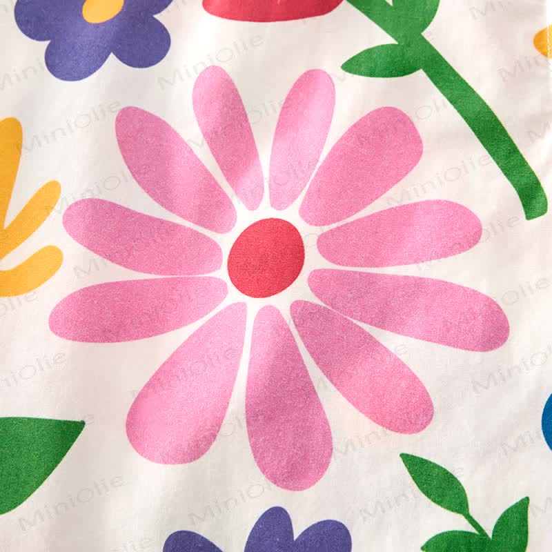 Baby Toddler Colorful Spring Flowers Sleeveless 2-piece Set - image 4