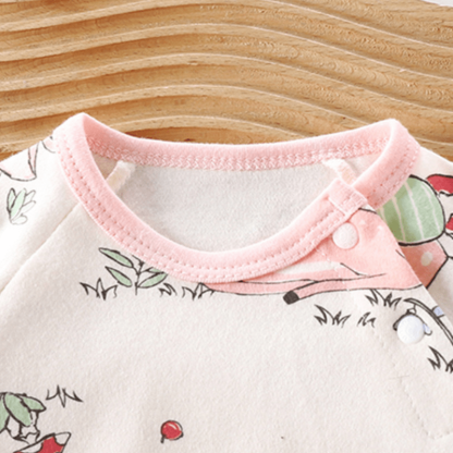 Baby Cute Animals Contrast Color Romper - image 8