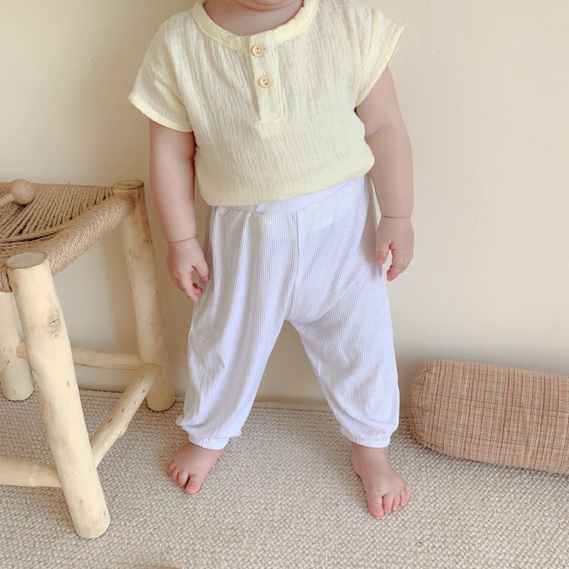 Baby Modal Solid Color Basic Soft Pants - image 21