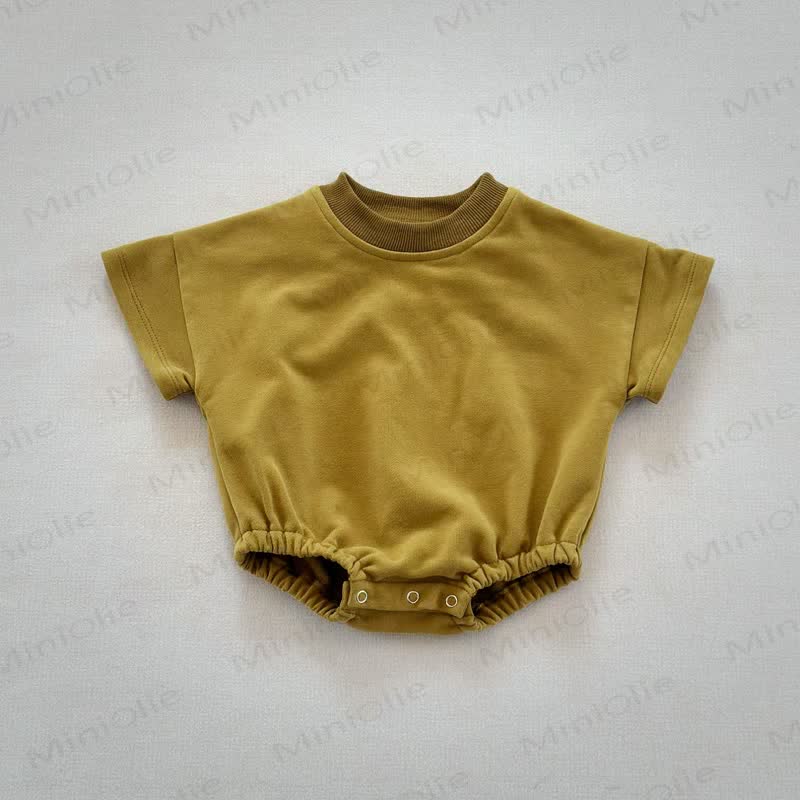 Baby Loose Solid Color Comfort Bodysuit - Green - 18-24M - image 10