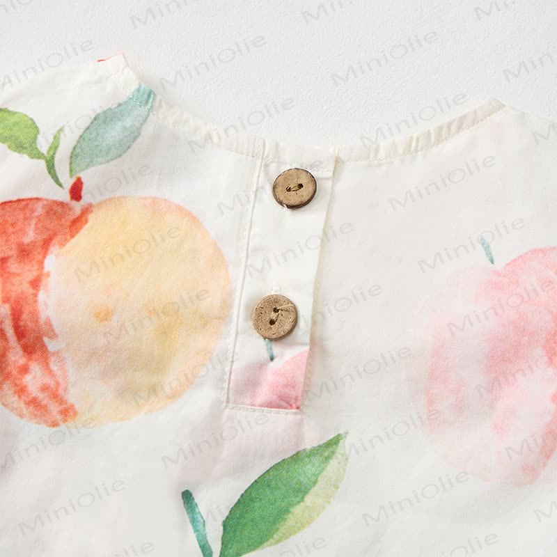 Baby Toddler Peach Yellow Top and Shorts 2-piece Set - image 4