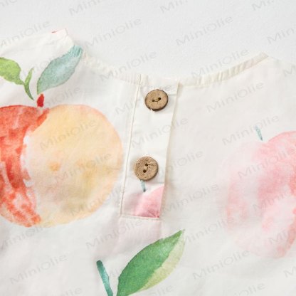 Baby Toddler Peach Yellow Top and Shorts 2-piece Set - image 4