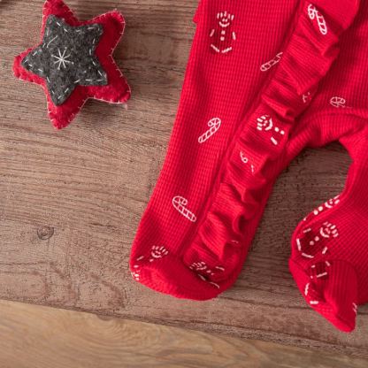 Baby Headscarf Christmas Romper - image 18