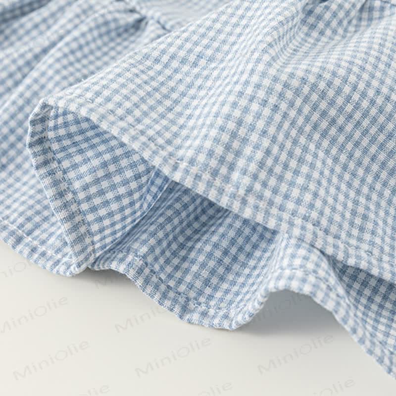Toddler Blue Plaid Sleeveless Dress - image 10