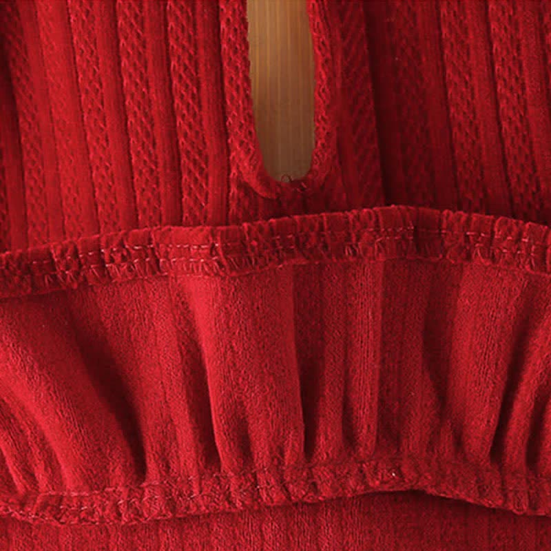 Baby Girl Bunny Fleece Lined Dress - image 8