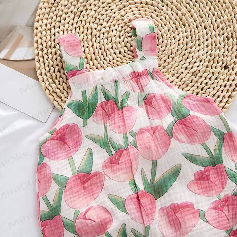 Baby White Tulip Romper with Hat - image 3