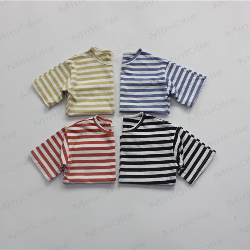 Kid Loose Striped Half-sleeved T-Shirt - image 2