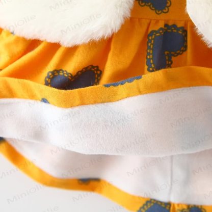 Baby Girl Fleece Bow Bunny Dress - image 8