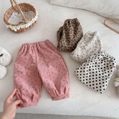 Baby Toddler Girl Cord Quilted Jogger Pants - image 8