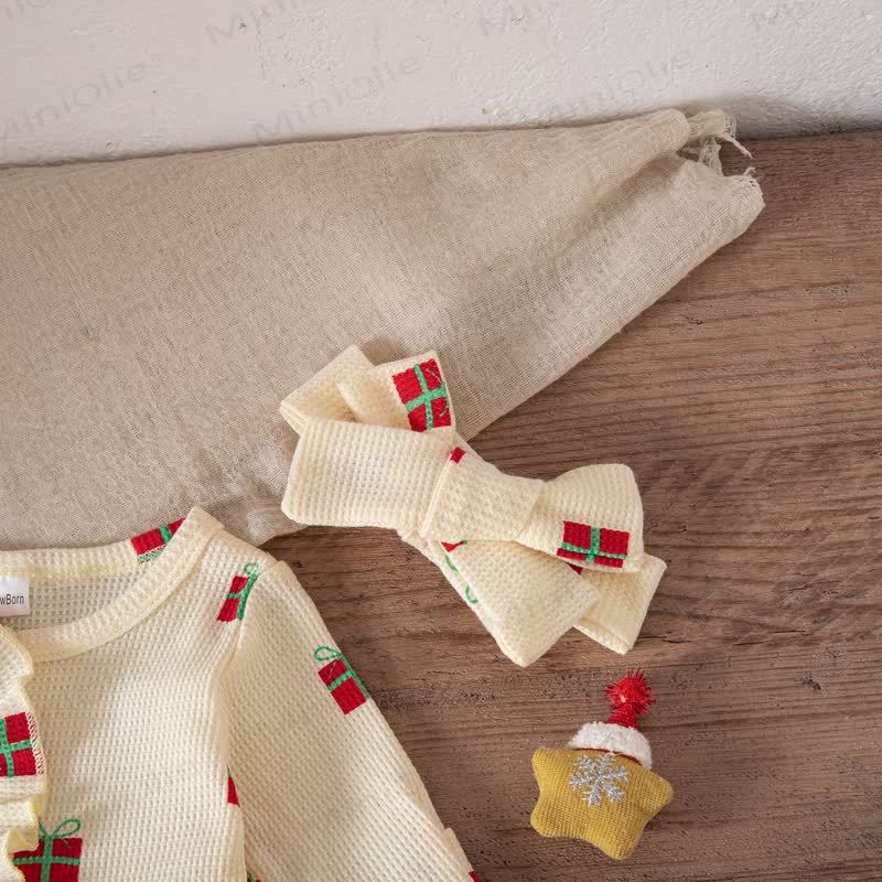 Baby Headscarf Christmas Romper - image 27