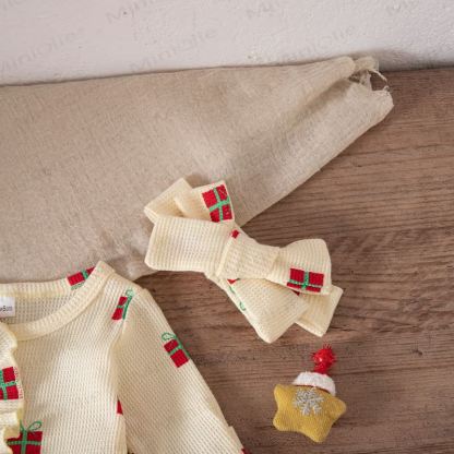 Baby Headscarf Christmas Romper - image 27