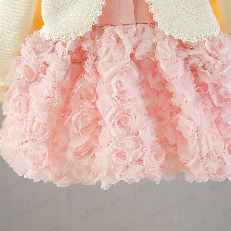 Baby Toddler Bunny Pink Mesh Dress - image 4