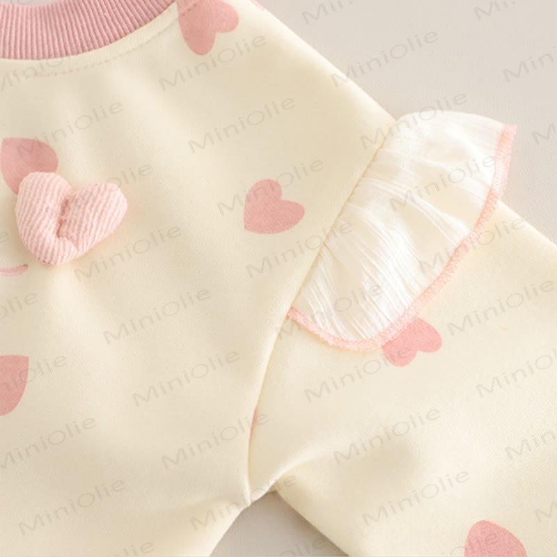LOVELY Baby Toddler Love Bow 2-piece Set - image 6