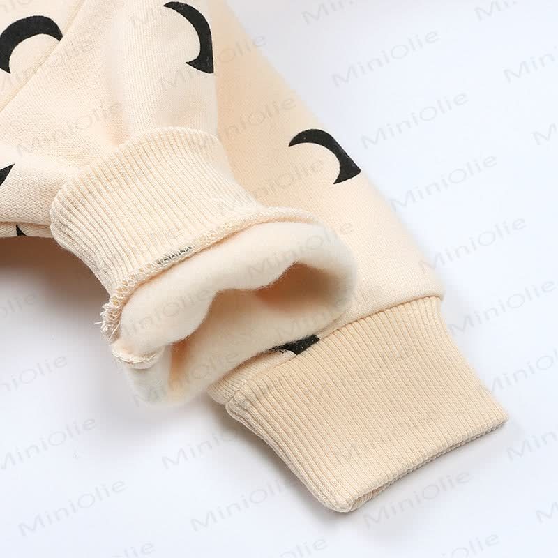 Baby Moon Print Hooded Romper - image 6