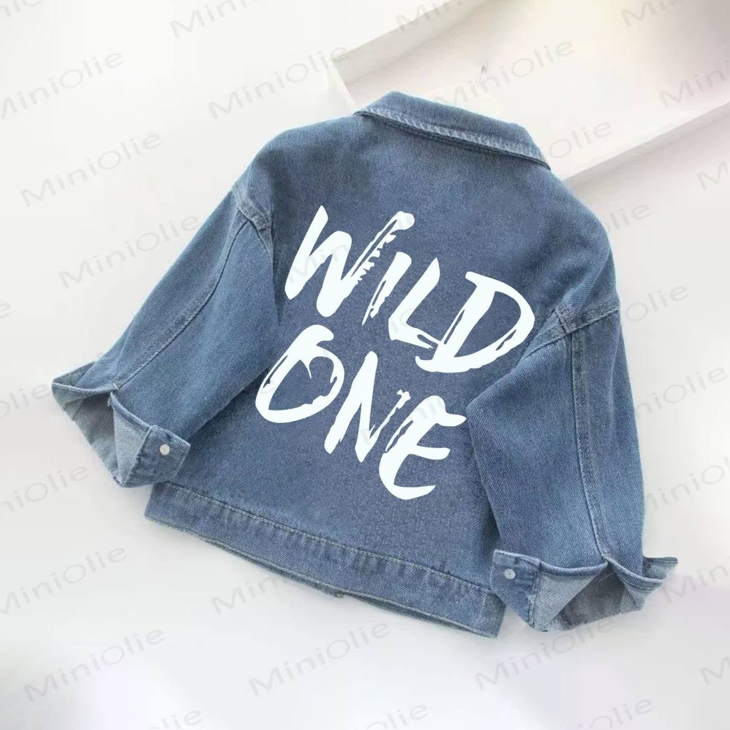 WILD ONE Toddler Kid Denim Jacket - Blue - 10-11T - image 1