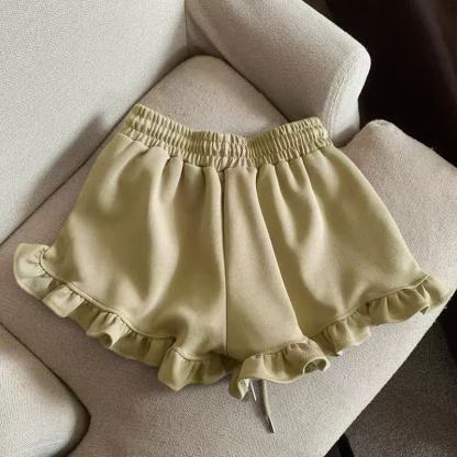 Toddler Girl Solid Color Cotton Blend Shorts - Brown - 12-13T - image 3