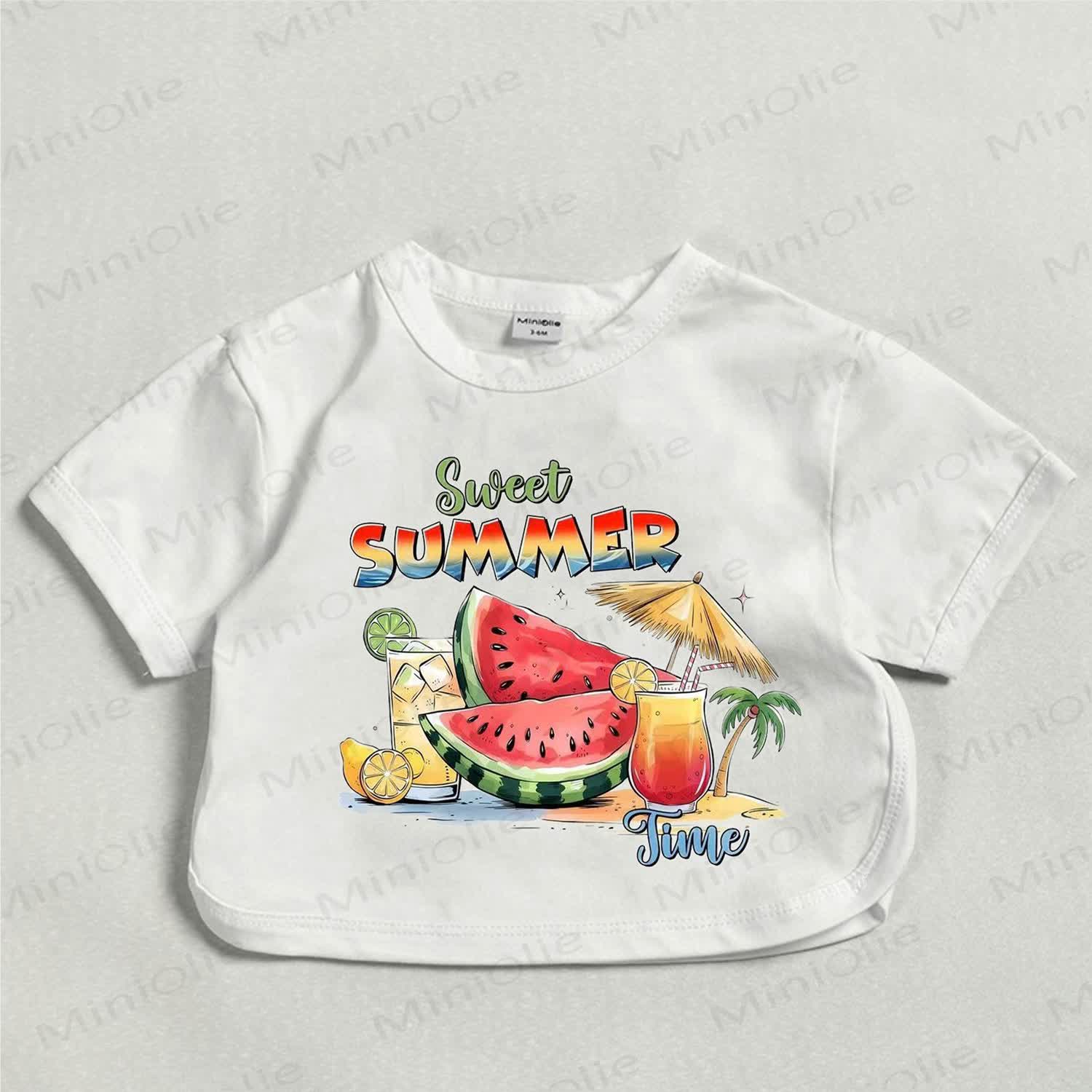SWEET SUMMER TIME Baby White T-shirt - White - 18-24M - image 1
