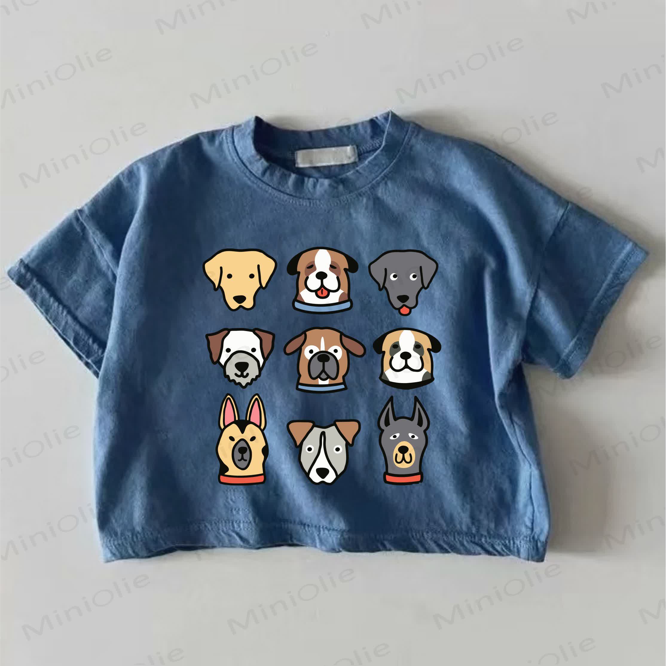 Baby Dog Print Blue T-shirt - Blue - 18-24M - image 1