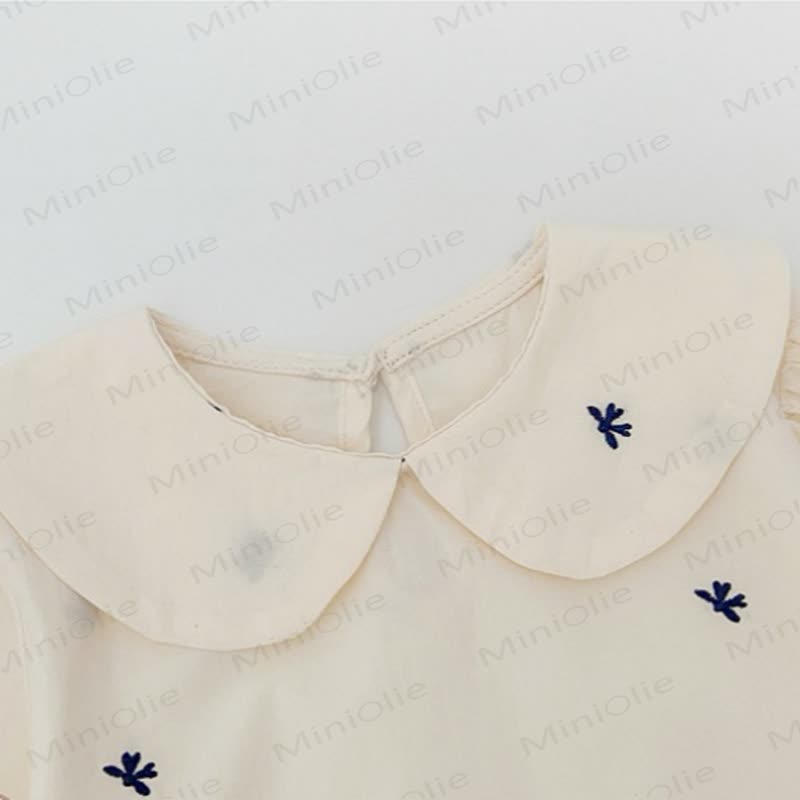 Toddler Baby Girls White Long Sleeve Top or Gingham Pinafore - image 4
