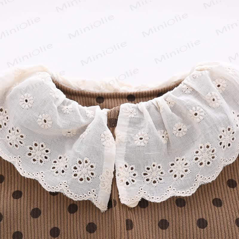 Baby Toddler Girl Flower Dot 2-piece Set - image 9