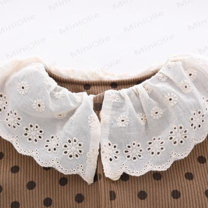 Baby Toddler Girl Flower Dot 2-piece Set - image 9