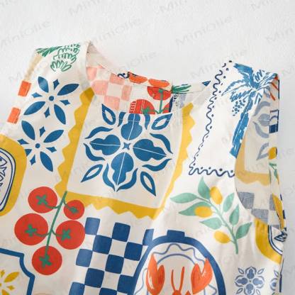 Baby Toddler Summer Italian Elements Sleeveless 2-piece Set - image 4