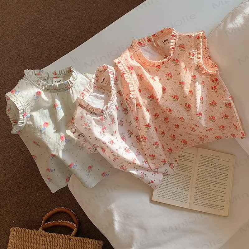 Kid Girl Roses Printed Tank Top - image 7