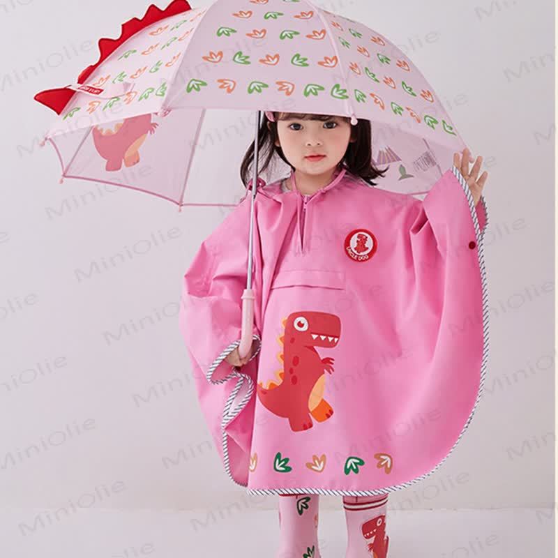 Toddler Dinosaur Hooded Cloak Raincoat - image 18