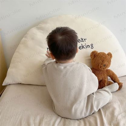 Baby Neutral Solid Color Casual Romper  - image 11