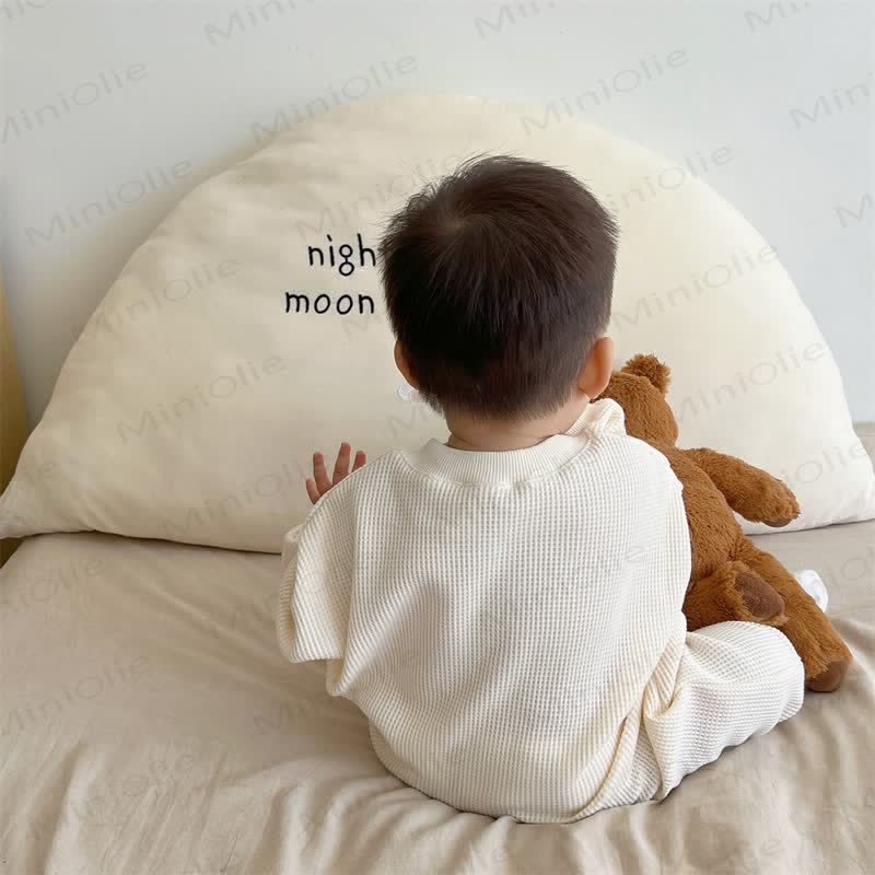 Baby Neutral Solid Color Casual Romper  - image 16