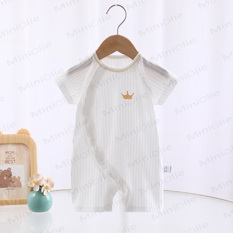 Baby Elephant Whale Crown White Romper - Crown - 18-24M - image 6