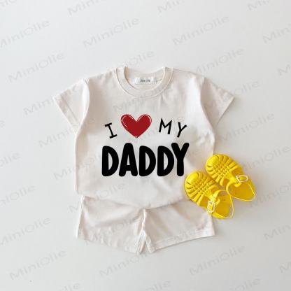 I MY DADDY Baby White 2-piece Set - White - 18-24M - image 1
