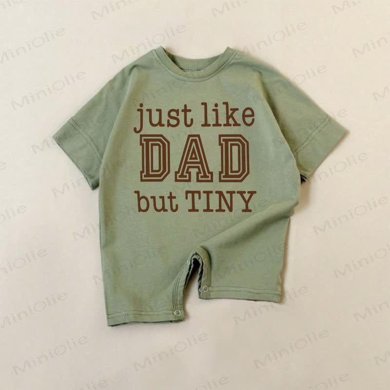JUST LIKE DAD BUT TINY Baby Green Romper - Green - 18-24M - image 1