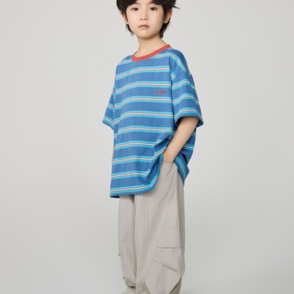 Kid Boy Plain Worker Loose Pants - image 7