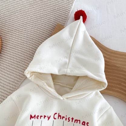 MERRY CHRISTMAS Baby Snowman Elk Santa Claus Hoodie - image 8