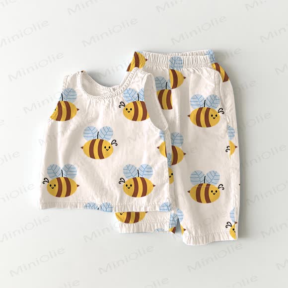 Baby Bee 2-piece Sleeveless Set - White - 2-3T - image 1