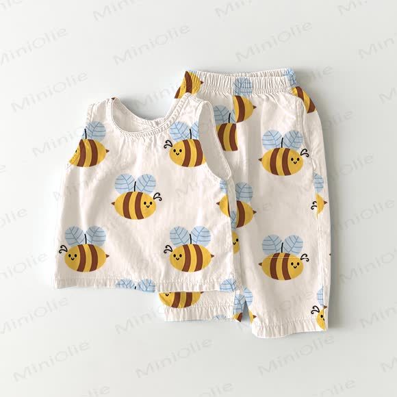 Baby Bee 2-piece Sleeveless Set - White - 2-3T - image 1