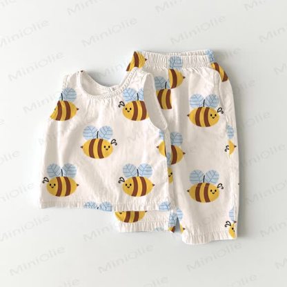 Baby Bee 2-piece Sleeveless Set - White - 2-3T - image 1