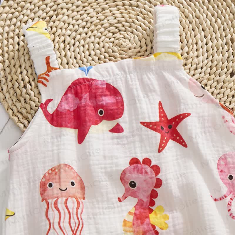 Baby Marine Animals Romper with Hat - image 4
