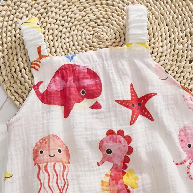Baby Marine Animals Romper with Hat - image 4